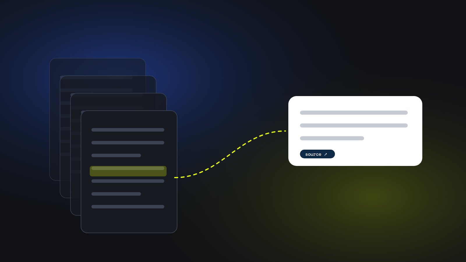 Documents connected to an AI assistant